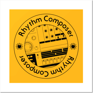 808 Drum Machine Graphic: Rhythm Composer Posters and Art